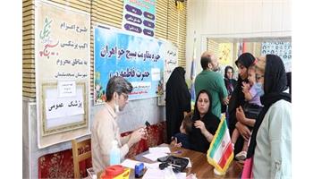 گزارش تصویری/ به مناسبت هفته دفاع مقدس برگزار گردید:  برگزاری اردوی جهادی پزشکی در منطقه محروم شهرستان مسجدسلیمان