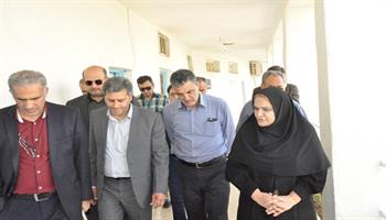 گزارش تصویری/ بازدید رئیس محیط زیست HSE شرکت ملی نفت ایران از بیمارستان نفت مسجدسلیمان