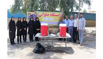 راه اندازی ایستگاه صلواتی بمناسبت دهه امامت و ولایت توسط بهداشت و درمان نفت
